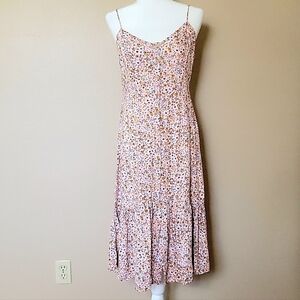 Mimi Chica Floral Printed Sundress Boho Cottagecore Girly - Size Large